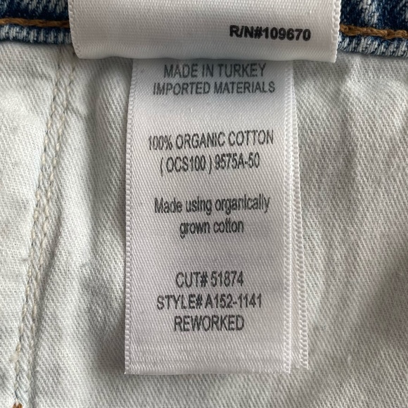 Agolde Reworked Belted High‎ Waist Straight Leg Denim Jeans Size 30 - Picture 9 of 9